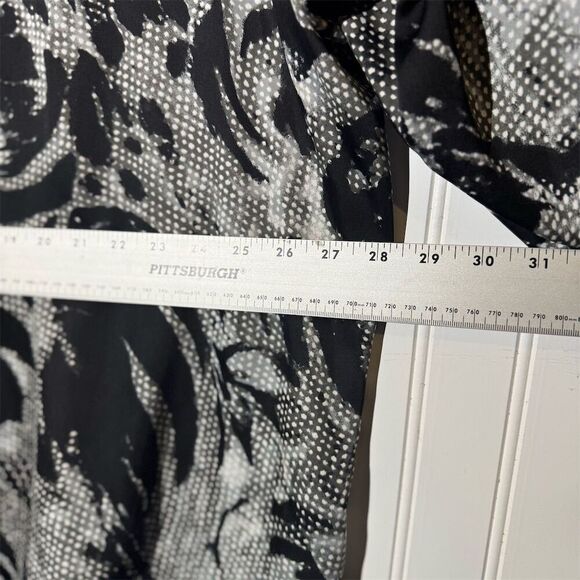 Fashion Bug 4X Oversized Abstract Floral Blouse | Vintage Y2K Goth Boho Chic - Picture 6 of 10